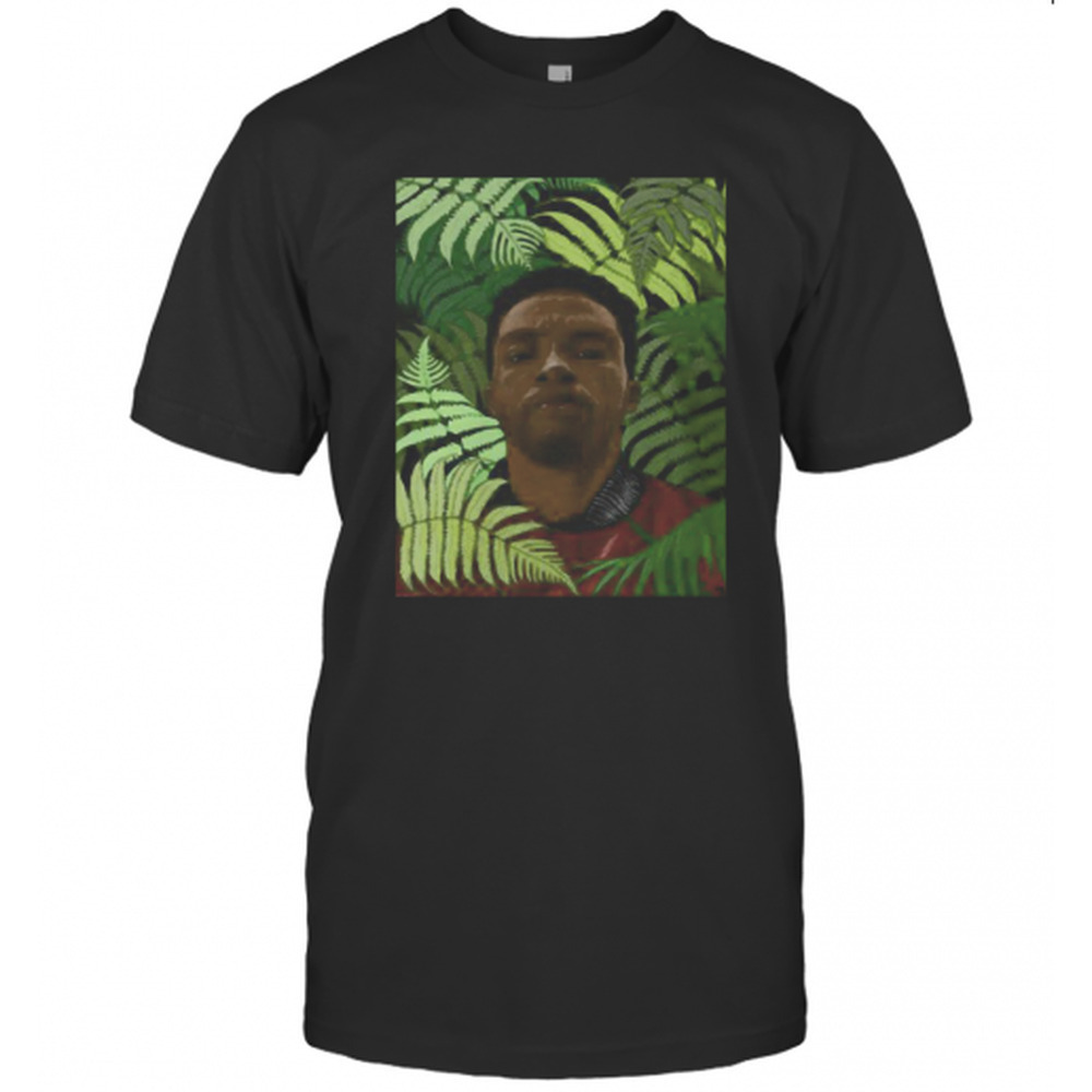 Black Panther Rip Chadwick Boseman Leafs T-Shirt